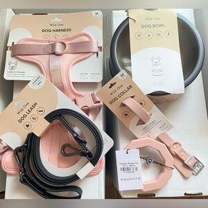 Wild One Dog Kit (Harness, Leash, Collar, Bowl, Toy) 5 Items New with Tags NWT